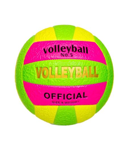 Ballon volleyball rose fluo/vert/fluo sport zone