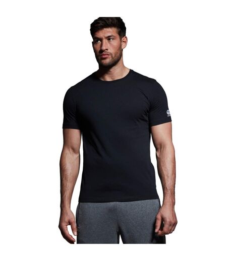 Mens Club Plain T-shirt Black Canterbury