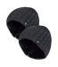 Lot de 2 bonnets d'hiver épais côtelés pour hommes-1