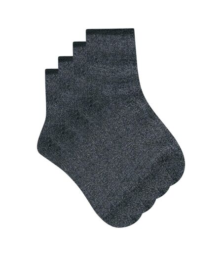 Lot de 2 paires de mi-chaussettes coton Mode