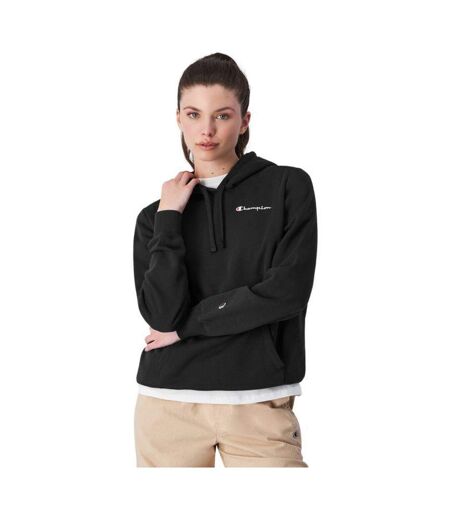 Sweat À Capuche Motif/style Logo Sur Poitrine Femme Noir Champion