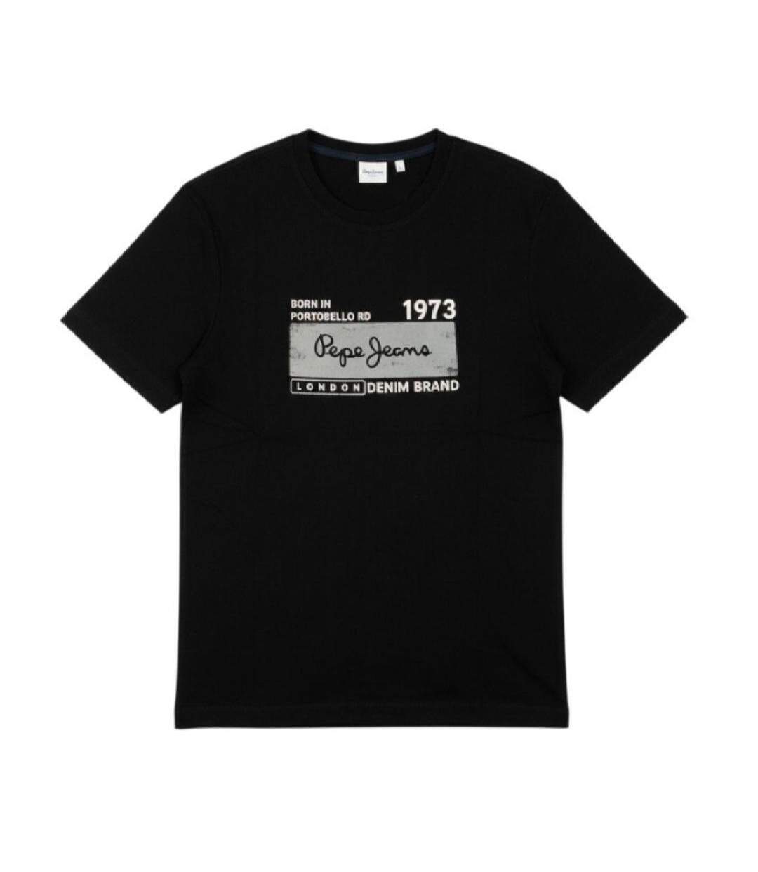 T-Shirt noir homme pepe jeans pjl m-1