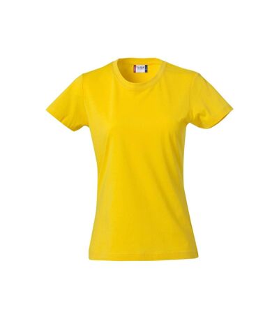 Clique Womens/Ladies Plain T-Shirt (Lemon)
