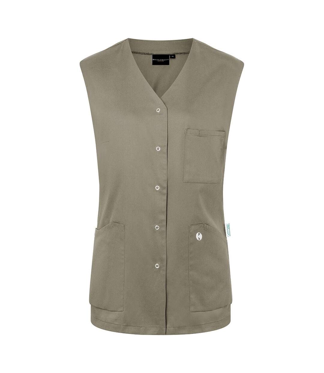 Womens/ladies Essential Sleeveless Work Tunic Sage Karlowsky-1