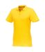Elevate Womens/Ladies Helios Short Sleeve Polo Shirt (Yellow)