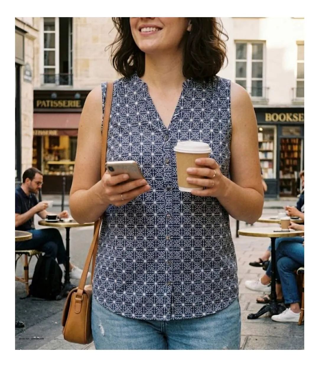 MAYFLOWER VOILOU1 Chemisier sans manches – La légèreté de la viscose pour un look estival chic-1