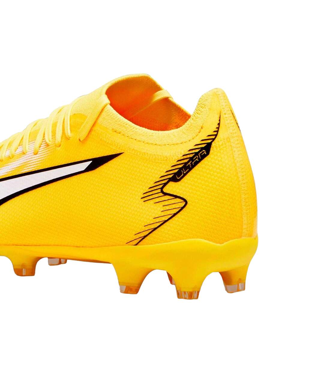 Chaussures De Foot Ultra Match Adulte Jaune Vif Noir Blanc Puma-3