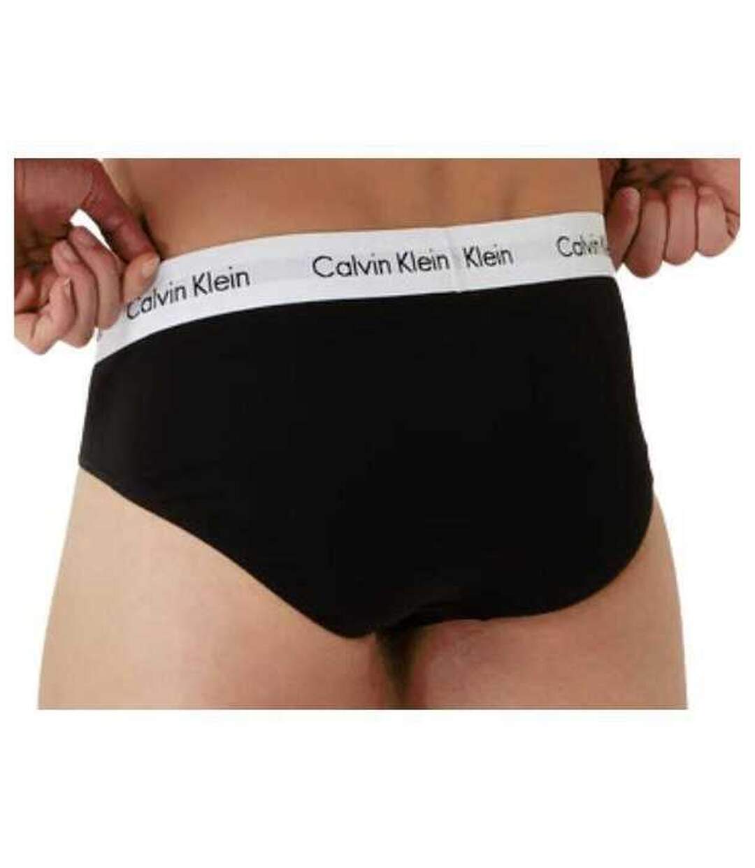 Slips Motif/style Logo Homme Noir Blanc Gris Calvin Klein-3
