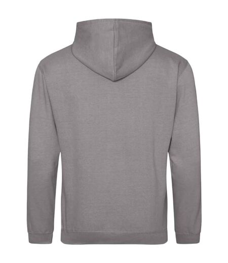 Sweat à capuche college adulte gris platine Awdis