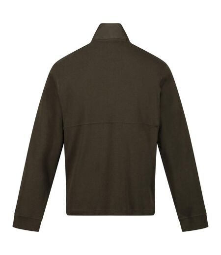 Regatta Mens Leveson Full Zip Fleece Jacket (Dark Khaki)