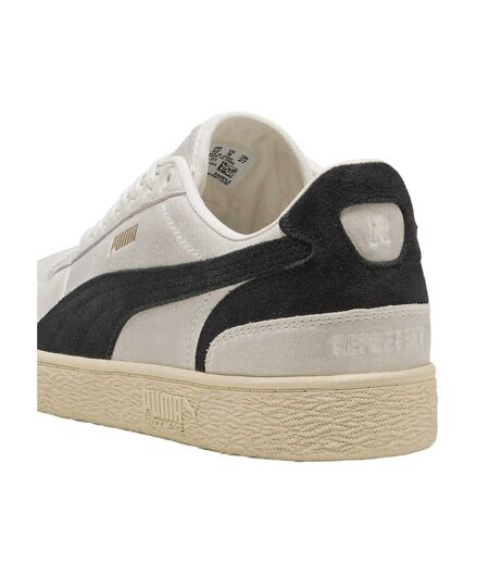 Mens Majesty Suede Low Cut Trainers Warm White Puma