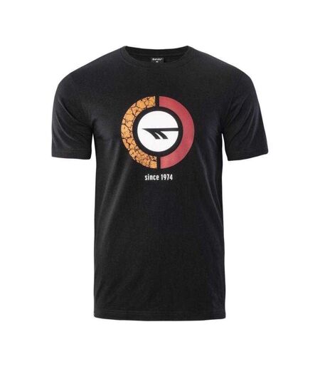 T-shirt Motif/style Logo Rakan Homme Noir Hi-Tec