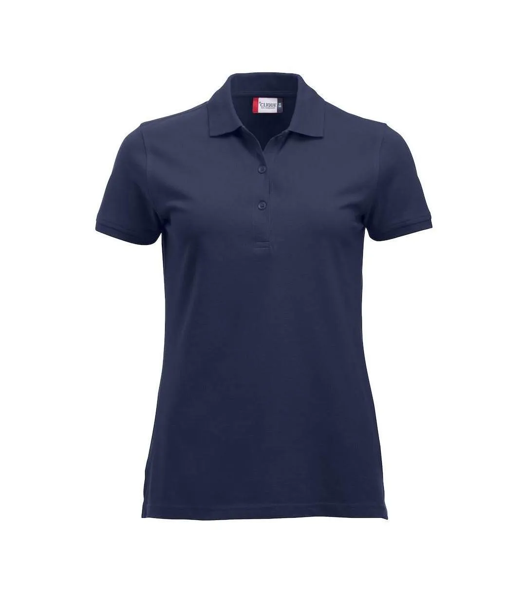 Womens/ladies Marion Polo Shirt Dark Navy Clique-2