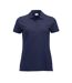 Womens/ladies Marion Polo Shirt Dark Navy Clique-2