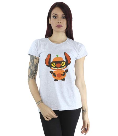 Disney Femme/Les femmes Lilo & Stitch Pumpkin Costume Cotton T-Shirt (Gris sportif) - UTBI26031