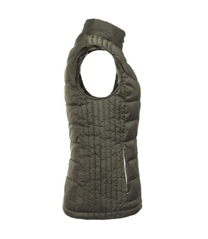 Womens/ladies nano body warmer dark olive Russell