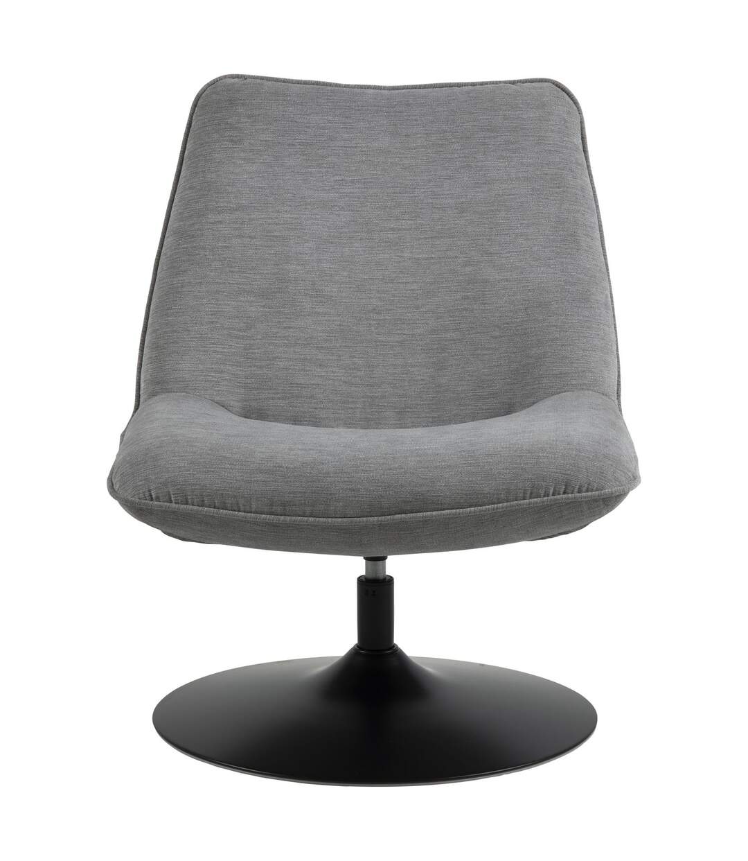 Fauteuil rembourré au style vintage - Gris et Noir-4