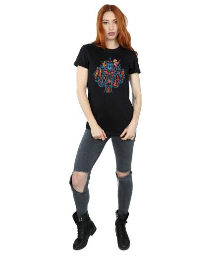 Disney - T-shirt COCO TREE PATTERN - Femme (Noir) - UTBI16467