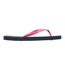 Womens/ladies Rubber Flat Flip Flops Navy Pink Jack Wills-1