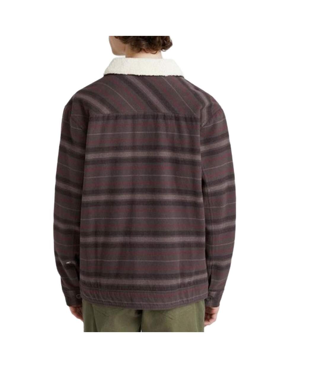 Veste à carreaux marron homme o'neill fleece lined-2