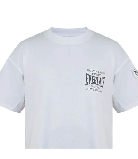Mens Nyc Logo Crew Neck Oversized T-shirt White Everlast