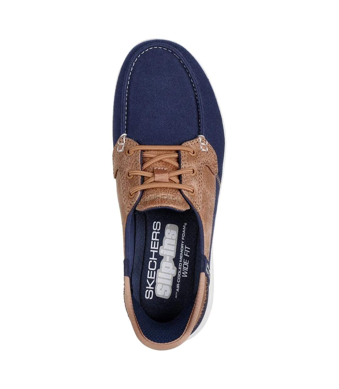 Womens/ladies On The Go Flex Palmilla Boat Shoes Navy Skechers-4