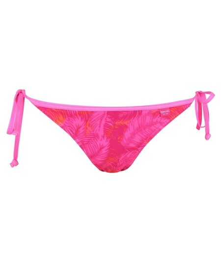Regatta Womens/Ladies Aceana Palm Print Bikini Bottoms (Pink Fusion) - UTRG7395