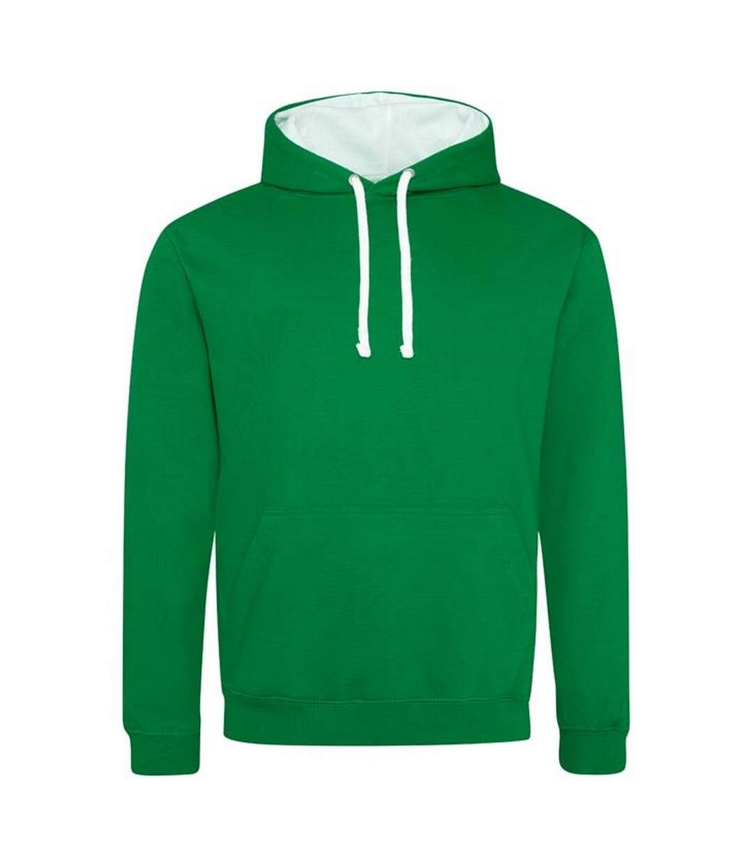 Sweat À Capuche Varsity Adulte Vert Kelly Blanc Awdis-1