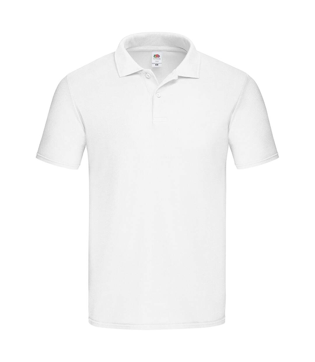 Polo original pique homme blanc Fruit of the Loom-1