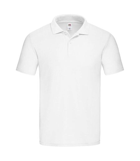 Polo original pique homme blanc Fruit of the Loom