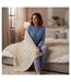OZABI Ensemble Pyjama Femme Coton Doublé Polaire Broderie Lurex-4