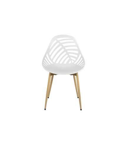 Lot de 4 Chaises de Jardin Alameda 83cm Blanc