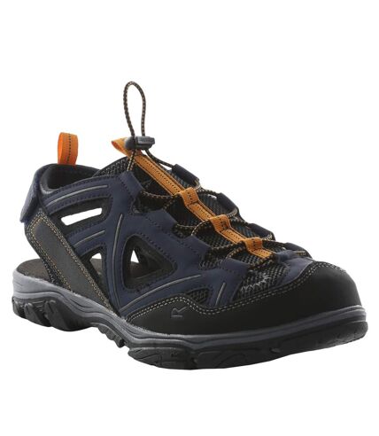 Regatta Mens Westshore III Walking Shoes (Denim/Flame Orange) - UTRG7771