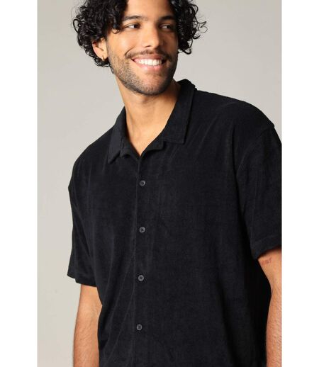 Chemise loose en éponge à manches courtes avec col cubain CREEKSON