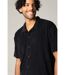 Chemise loose en éponge à manches courtes avec col cubain CREEKSON-3