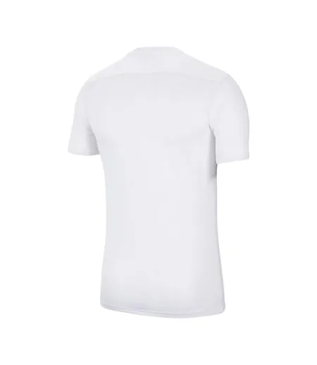 Maillot Manches Courtes Dry Park Homme Blanc Bleu Nike