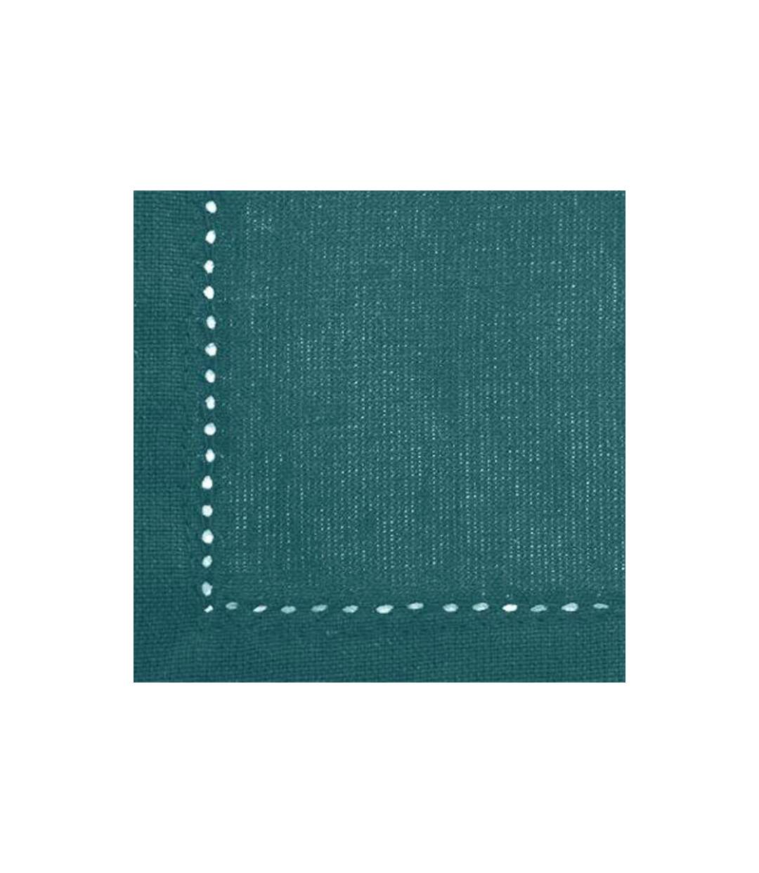 Lot de 4 Serviettes de Table Chambray 40cm Bleu Canard