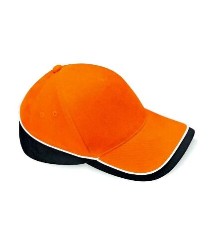 Casquette teamwear competition orange / noir / blanc Beechfield