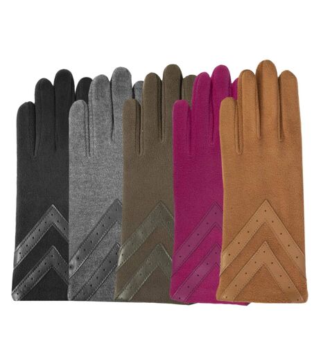Isotoner Gants femme tactiles en polaire recyclée résistant à l'eau, non doublés