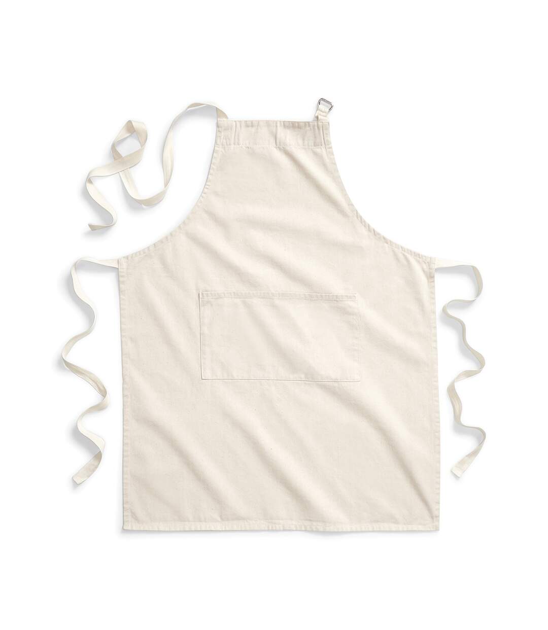 Unisex adult fairtrade full apron one size natural Westford Mill-1