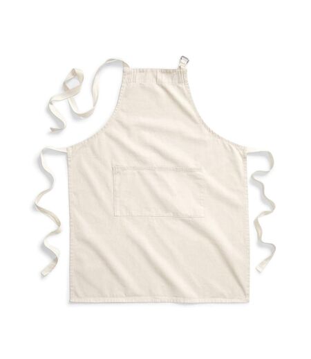 Unisex adult fairtrade full apron one size natural Westford Mill