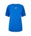 Womens/ladies Logo T-shirt Blue Puma-1