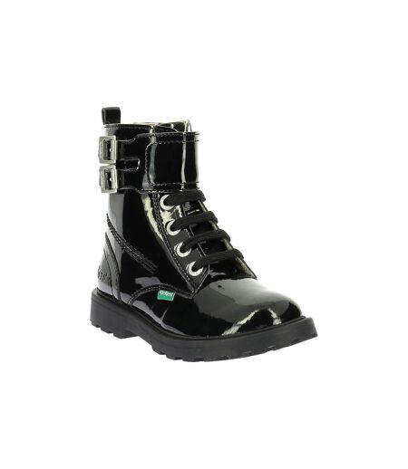 Bottines Cuir Enfant Kickers Kick Blush