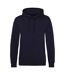 Sweat À Capuche Adulte Nouveau Bleu Marine Awdis-1