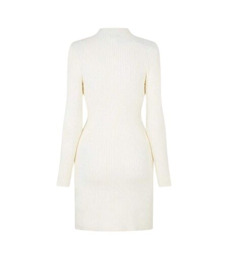Robe Mi-longue Manches Longues Femme Vieux Blanc Jack Wills