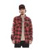 Chemise manche longues à carreaux poches avec print et écusson Juan Vondutch-1