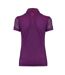 Womens/ladies Novelty Mesh Sleeve Golf Polo Shirt Purple Puma-2