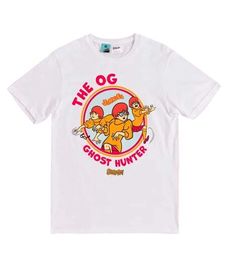 T-shirt Motif Vera Og Ghost Hunter Adulte Blanc Scooby Doo