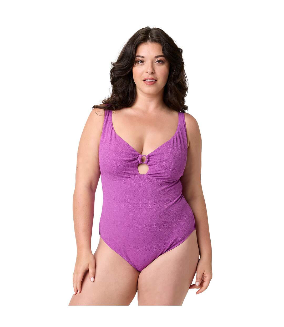 Maillot de bain une pièce violet Lavande-3