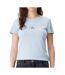 T-shirt bleu femme calvin klein jeans gradient - l-1